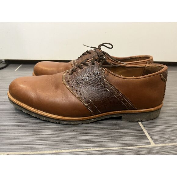 T.B. Phelps David Oxford Saddle Shoes Brown Two Tone Leather Size 8.5 M main image 7